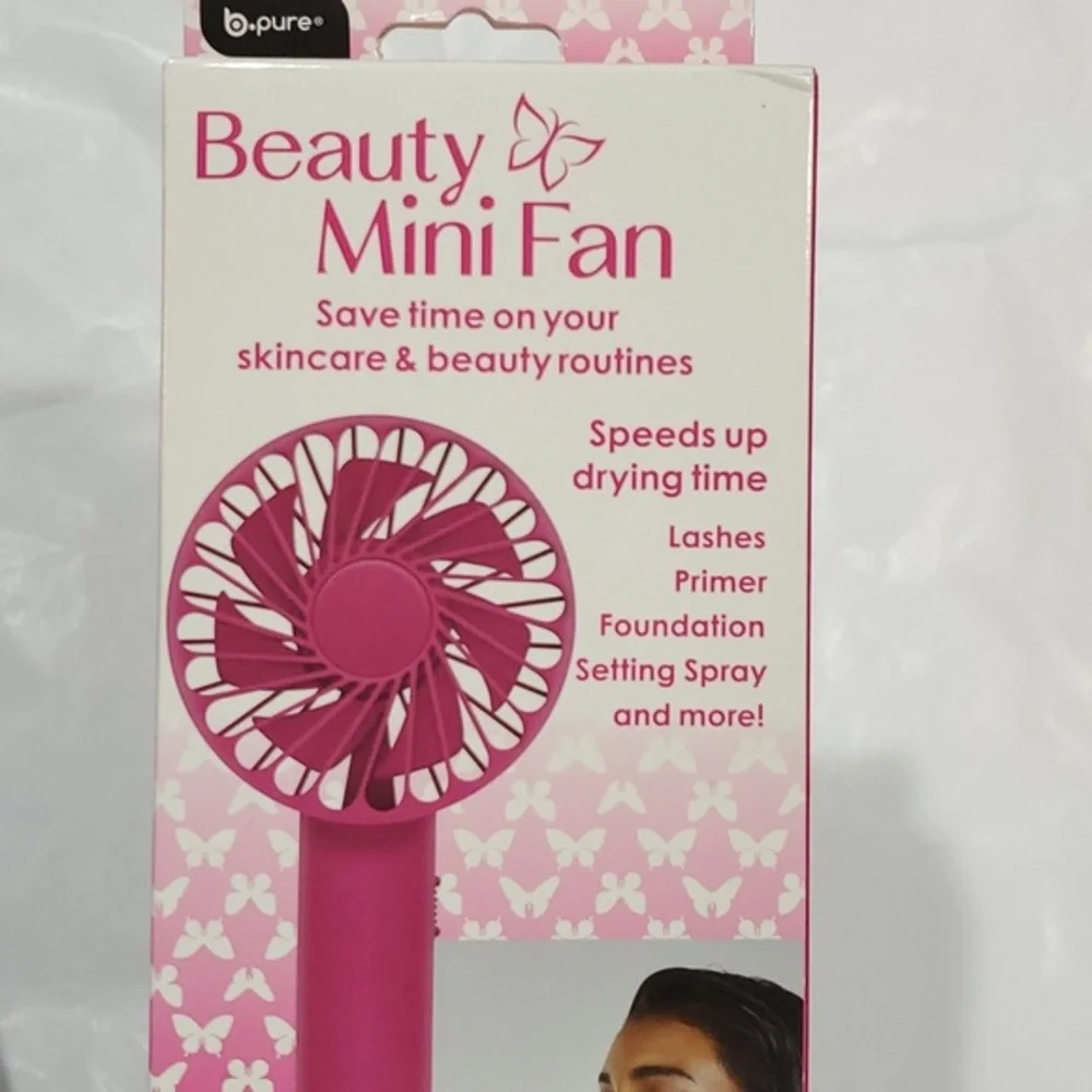 Pink‎ Battery operated Handheld Mini Facial Fan new